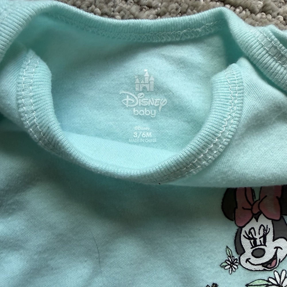 Disney Baby Girls Minnie Mouse Lot Of 5 Size‎ 3-6M Pink Blue Dress Bodysuits - Picture 9 of 13